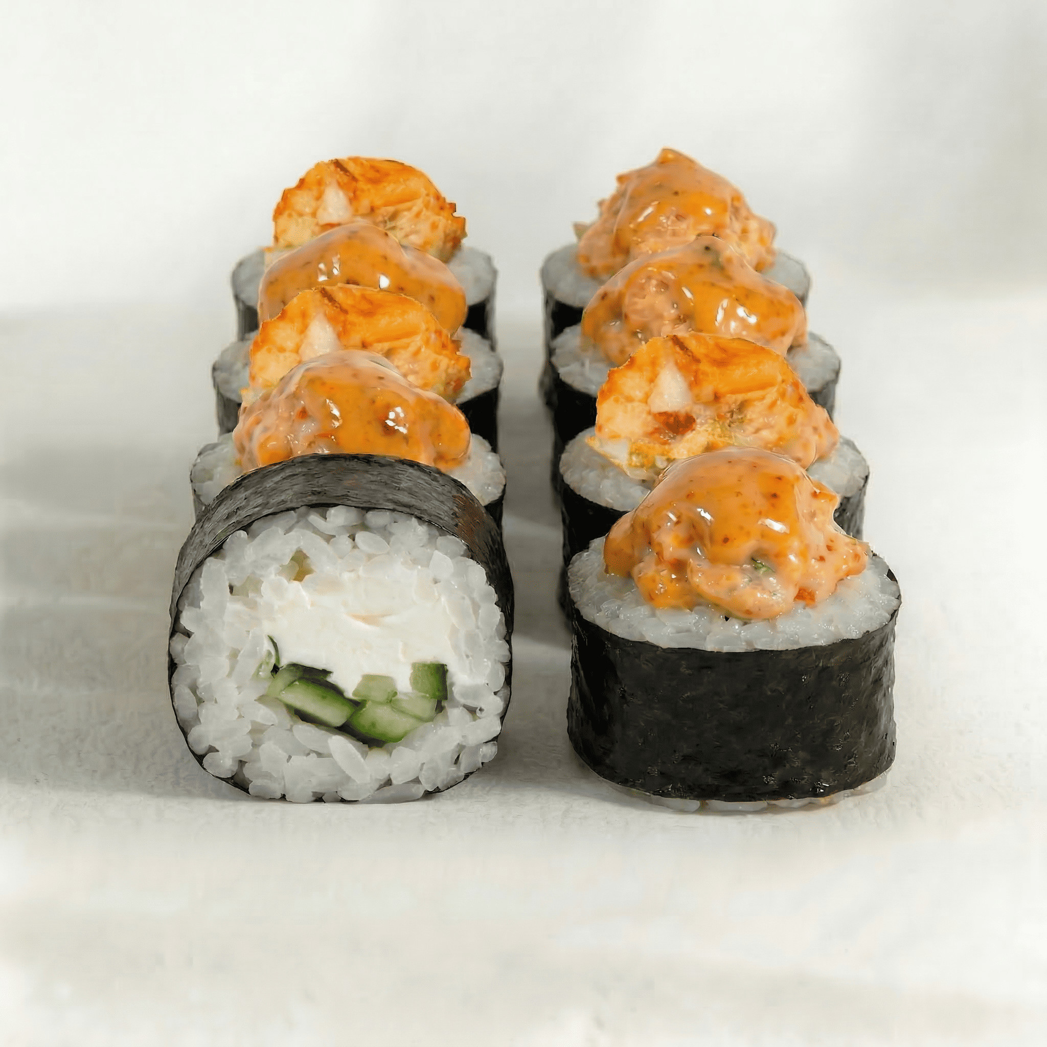 Запеченый с креветкой