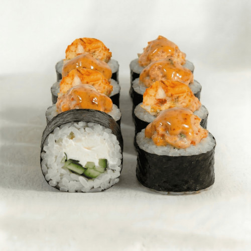 Запеченый с креветкой