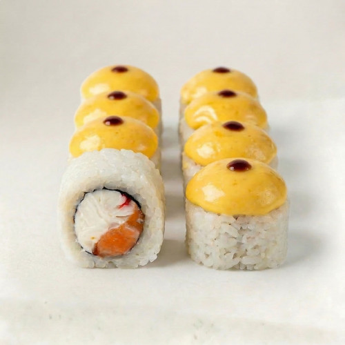 Три сыра с лососем